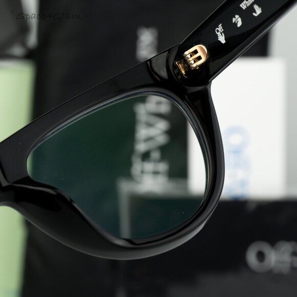 Off-White Men Eyeglasses Black Blue Block Cat Eye STYLE 4 AF 11000 BRAND NEW - Picture 8 of 10